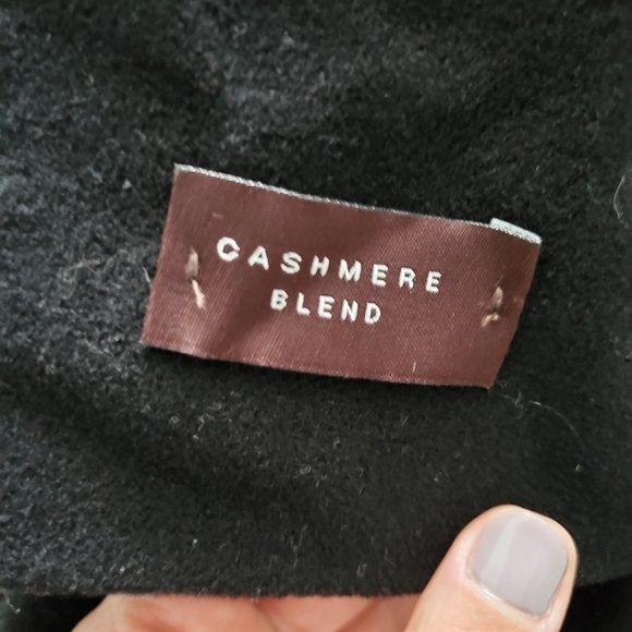 NEW Anne Klein Black Cashmere Blend Pea Coat - Picture 6 of 7